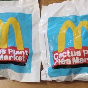 McDonalds Adult Happy Meal Cactus Plant Flea Market Set / 75 pcs